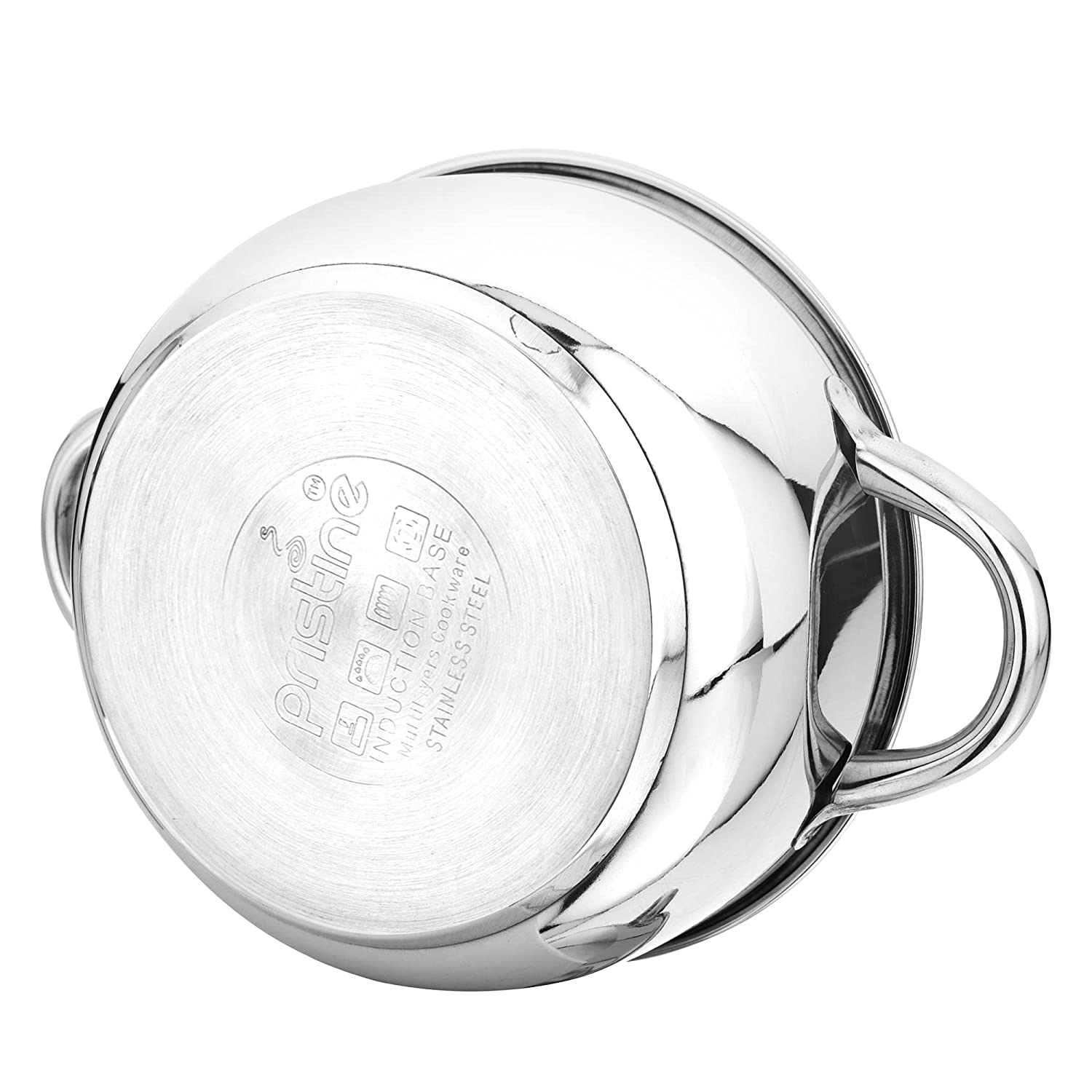 Modern of Stainless Steel Tri Ply Induction Base 3 Pcs Casserole Set, 14cm, 16cm & 18cm