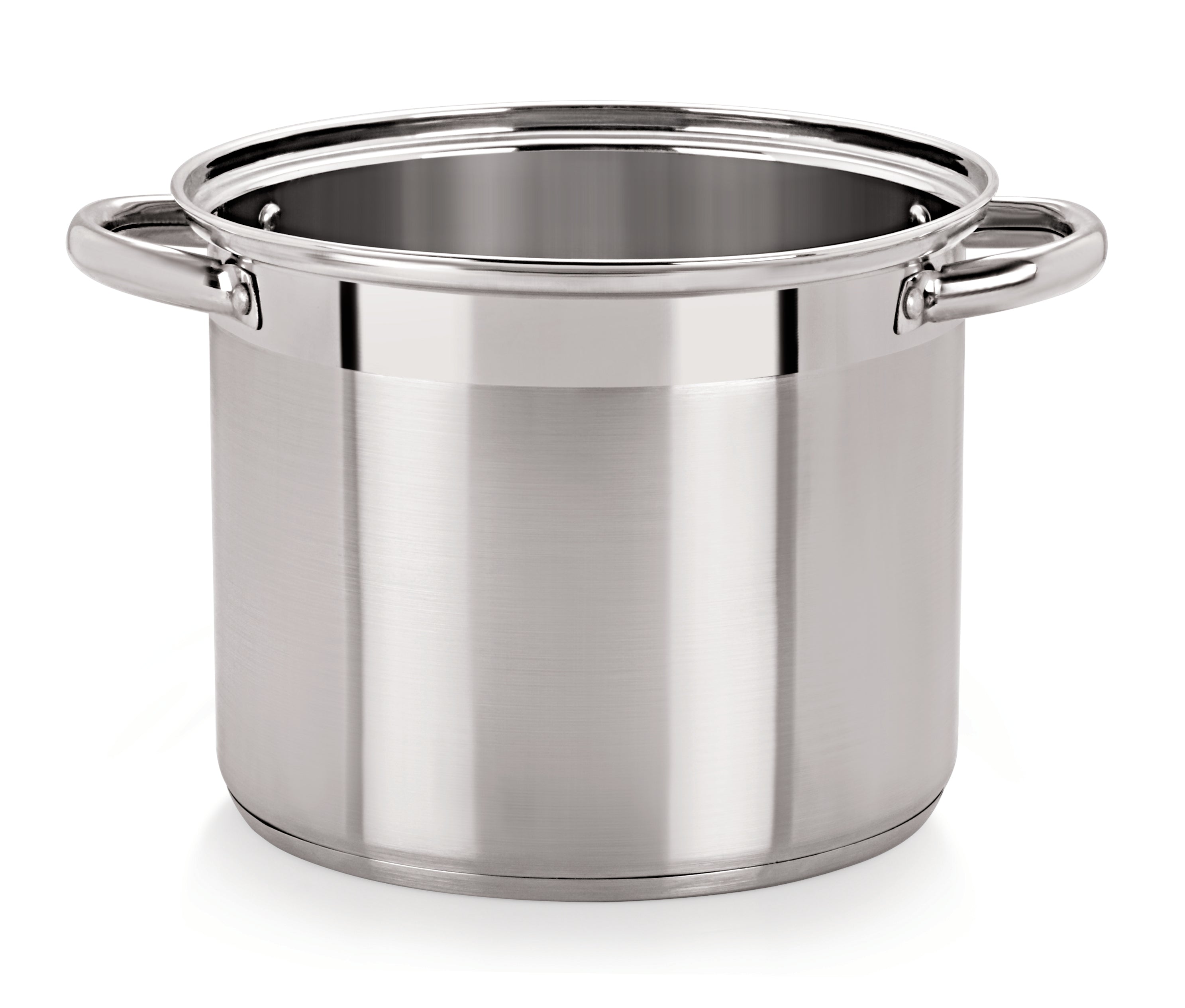 Unique Stainless Steel Tri Ply Induction Base Multi Purpose Pasta Steamer with Glass Lid 20cm